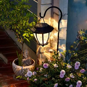 Farol colgante Solar para exteriores, lámpara de pared Solar súper impermeable para decoración de patio, porche y Villa, luces de ambiente