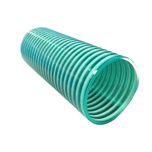Conduit flexible d'eau de tuyau d'aspiration de PVC renforcé par spirale en plastique de nervure avec la haute performance