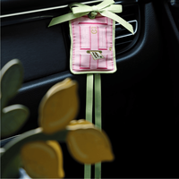 Charmes parfumés en tissu sur le thème de la porte de la maison avec un adorable teckel pour la décoration de la maison, sachets parfumés