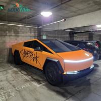 Autocollants en vinyle personnalisés découpés sur mesure pour Cybertruck, installation facile, durables en extérieur, logo, texte et motif personnalisés, décalcomanie pour carrosserie de voiture