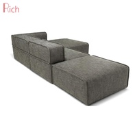 Modernes Minimalistisches Stoff-Ecksofa Modulares Sektionalsofa mit Chaiselongue für Zuhause, Apartment, Wohnzimmer, Hotel, Büro, Lobby