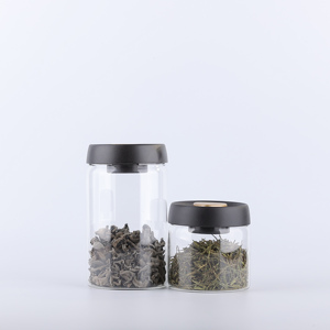 Contenitore Ermetico in Vetro dal Design Moderno, Sottovuoto e Antiumidità, con Coperchio di Scarico per Tè e Chicchi di Caffè - Product Image 4