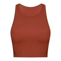 Débardeurs de sport d'été personnalisés pour femmes, respirants, pour l'entraînement physique, sans manches, avec motif musculaire 3D, en jersey polyester/coton
