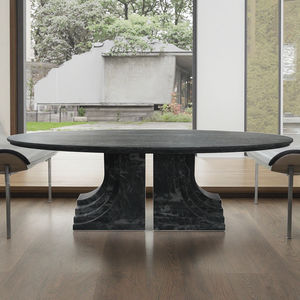 Nhà hàng tùy chỉnh hiện đại bàn ăn bằng đá cẩm thạch màu đen - Product Image 1
