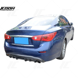 ICOOH Racing nouveau kit de carrosserie en Fiber de carbone séparateur de lèvre de pare-chocs arrière pour <span class=keywords><strong>2013</strong></span> + Infiniti Q50 - Product Image 2