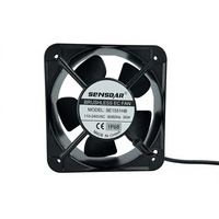 Ventilateur axial EC 150x150x51mm à roulement à billes en plastique, haute pression statique, pour armoire de stockage d'énergie, onduleur UPS