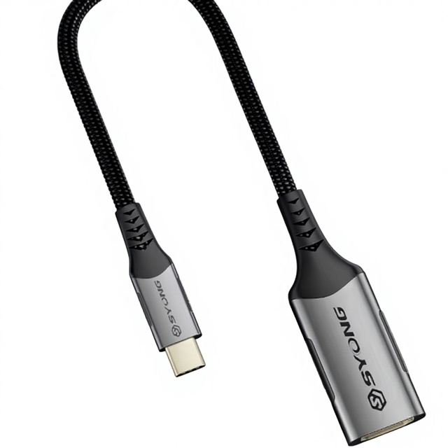 SYONG 8K USB Type-C to HDMI Converter, USB C to HDMI Dongle,Thunderbolt 4/3 HDR HDCP 2.3, for MacBook Pro/Air,iPad Pro,XPS,S22