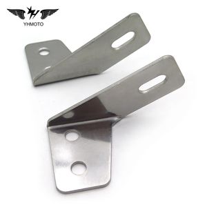 Pièces de réparation de support de sacoche de selle de plaque d'entretoises d'aile argentée pour Harley Touring 1985-2008 ailes de motos - Product Image 5