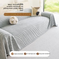 Housse de canapé universelle en soie glacée de luxe, motif floral, style européen, nouvelle collection automne-hiver 2026, lavable