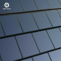 Tuiles solaires photovoltaïques à film mince BIPV et bardeaux photovoltaïques pour système de toiture verte résidentielle haute efficacité 370x480mm 8.83W