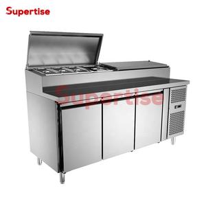 <span class=keywords><strong>Table</strong></span> de préparation réfrigérée pour sandwichs Subway d'<span class=keywords><strong>occasion</strong></span> / <span class=keywords><strong>Table</strong></span> de préparation pour pizzas commerciale / <span class=keywords><strong>Réfrigérateur</strong></span> à salade de comptoir - Product Image 5