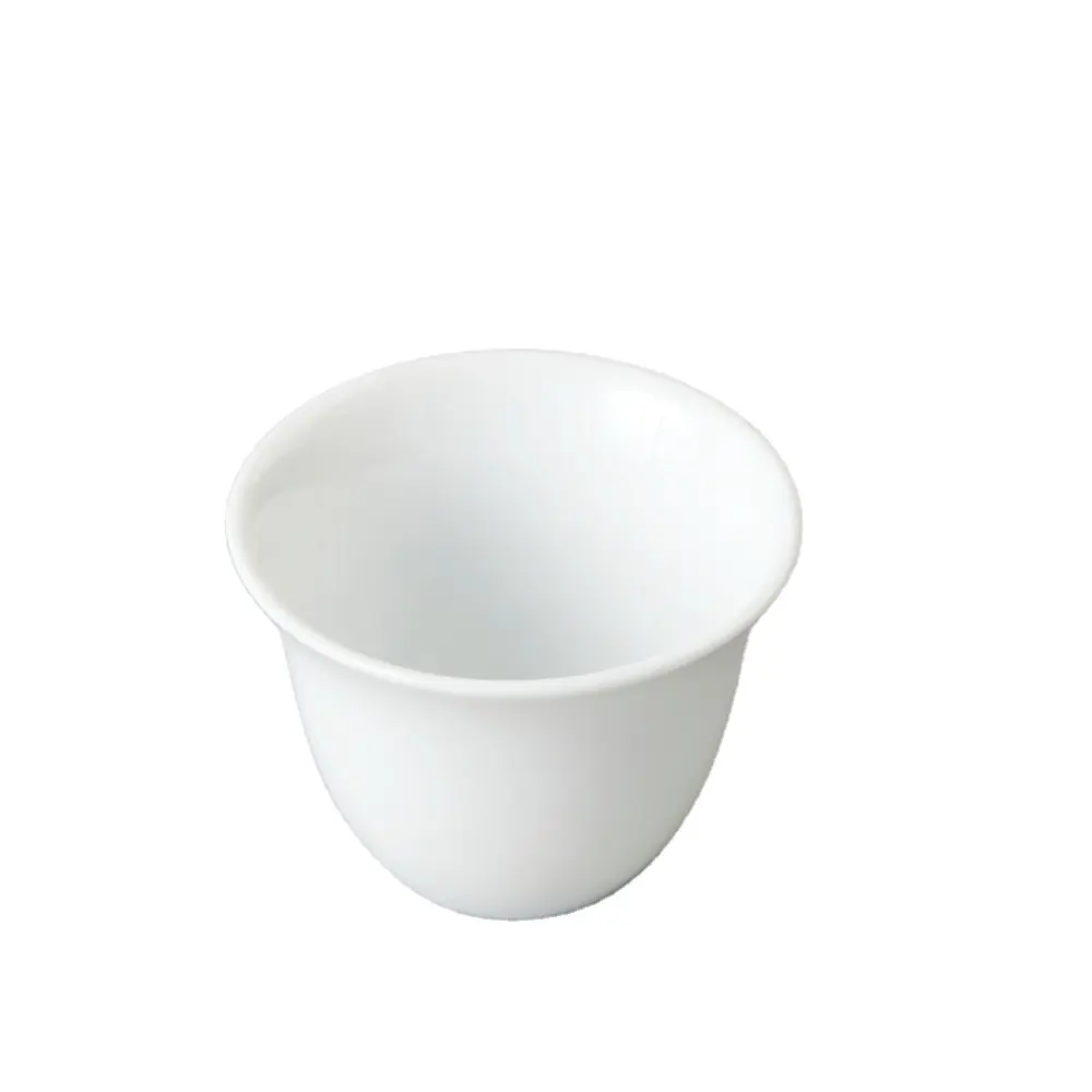 아랍어 커피 컵 중동 스타일 고급 흰색 세라믹 머그 접시 라운드 도자기 에스프레소 도자기 커피 컵 접시 세트