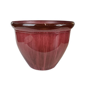 Оптовые глянцевые текстурированные кашпо из полипропилена с эффектом керамики, легкие цветочные горшки разных цветов для дома и сада - Product Image 3