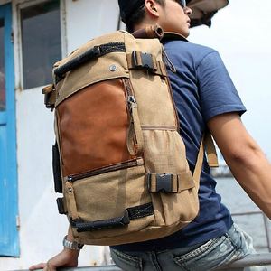 Camping Outdoor Canvas Travel Backpack Rucksack for Man Women - Product Image 5