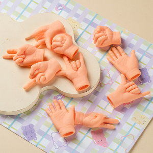 Mini Muñecos <span class=keywords><strong>de</strong></span> <span class=keywords><strong>Dedo</strong></span> Extensibles <span class=keywords><strong>con</strong></span> Forma <span class=keywords><strong>de</strong></span> Pata, Juguetes Interactivos <span class=keywords><strong>de</strong></span> <span class=keywords><strong>Papel</strong></span>, Tijera y Piedra, Juguetes Antiestrés - Product Image 4