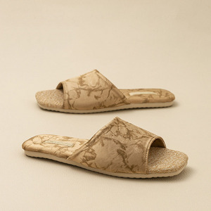 Zapatillas de lino de lujo de alta gama para mujer, zapatos de casa antideslizantes para interiores, absorbentes del sudor, desodorantes, para las cuatro estaciones - Product Image 3