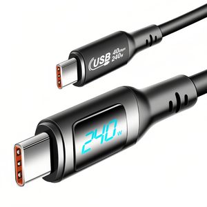 Mới Thunderbolt 4 240W 8K @ 60Hz Kỹ Thuật Số Hiển Thị Nhanh Chóng Sạc Type-C USB 4 Cáp Cho Máy Tính Xách Tay/Máy Tính Bảng/Máy Tính/VR/SSD/Iphone15 - Product Image 1