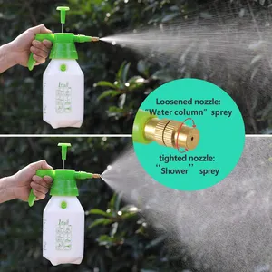 China supplier OEM garden mini hand pump plastic water air pressure sprayer 1 Liter with brass nozzle