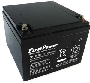 <span class=keywords><strong>Batterie</strong></span> VRLA longue durée FirstPower FP12280L <span class=keywords><strong>12V28Ah</strong></span> sans entretien pour UPS, systèmes solaires, télécommunications, alarmes, jouets et stockage de secours - Product Image 1