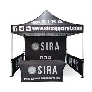 10x10 Advertising Logo Outdoor Aluminum Exhibition Event Marquee Gazebos Canopy Pop Up Custom Printed Trade Show Tents