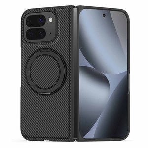 Funda Magnética Giratoria con Soporte para Google Pixel 10 Pro Fold y Pixel 9 Pro Fold, Textura de Fibra de Carbono, Resistente a Golpes y Caídas - Product Image 5
