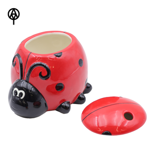 Tazza Tiki personalizzata personalizzata in porcellana carina eco-friendly per alimenti con Design colorato <span class=keywords><strong>coccinella</strong></span> per feste estive e bevande per bambini - Product Image 5