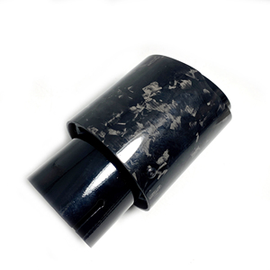 Punta de Silenciador Universal de Fibra de Carbono Forjada Brillante + Acero Inoxidable Negro para <span class=keywords><strong>Tubo</strong></span> de <span class=keywords><strong>Escape</strong></span>, Boquilla para <span class=keywords><strong>Akrapovic</strong></span> Remus para BMW - Product Image 6