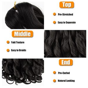 Vendita Diretta dalla Fabbrica: Capelli per Treccine Francesi in Fibra Resistente al Calore da 24 Pollici, 150g, Ondulati e Ricci - Product Image 3