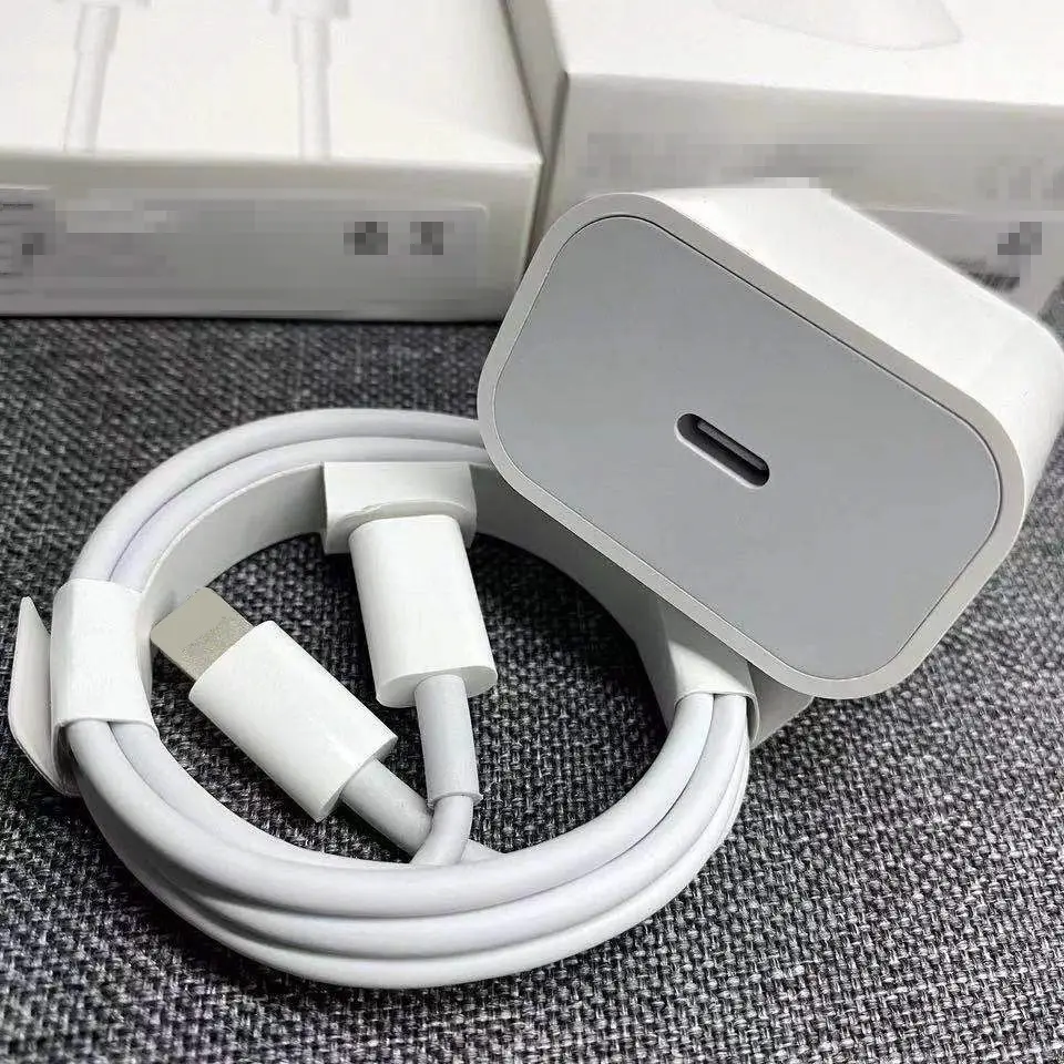 Eu Us Plug Usb Type C 20w 18w Pd Wall Charger Type-c 20w Usb-c Power Adapter Fast Charger For Iphone 12/11