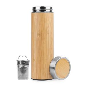 <span class=keywords><strong>Bouteille</strong></span> d'eau en <span class=keywords><strong>verre</strong></span> à double paroi avec <span class=keywords><strong>infuseur</strong></span>, couvercle en bambou, 300 ml/400 ml/500 ml - Product Image 5