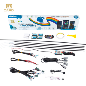 "CARDI" <span class=keywords><strong>K3</strong></span> Led RGB บรรยากาศแถบแสงการควบคุมระยะไกลไร้สายนำแถบไฟบรรยากาศรถไฟภายใน - Product Image 2