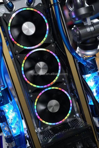 Hiệu suất cao thủy lực mang Gaming PC trường hợp 2510-4pin 3pin 12V LED 5V H20 argb người hâm mộ 12V LED 5V H20 nhựa cao - Product Image 4