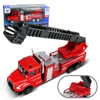 1 43 Quatre paquets mixtes Nouveau design de camion de pompiers Camion d'ingénierie Véhicules jouets moulés sous pression