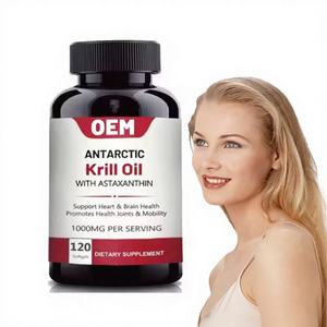 Ausreson OEM Marca Privada 500 mg 1000 mg Aceite de Krill Omega 3 Astaxantina Aceite de Pescado Cápsulas Blandas de Aceite de Krill - Product Image 1