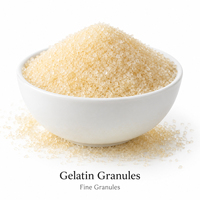 Gélatine d'os de bovin de qualité alimentaire, agent gélifiant et stabilisant à haute élasticité pour la production alimentaire