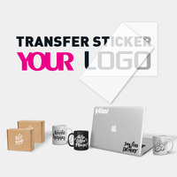 Tube de brillant à lèvres transparent personnalisé, imperméable, avec impression UV du logo de la marque, vente en gros, étiquette autocollante de transfert privée