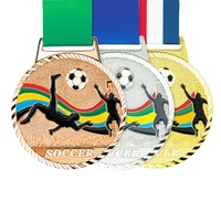 Médaille sportive personnalisée en métal 3D Oneway Or Argent Bronze pour Football Baseball Badminton