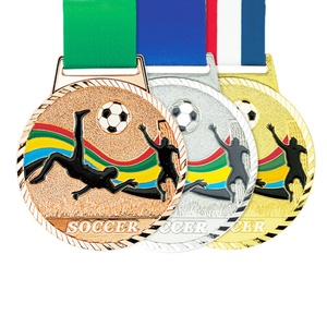 Oneway Custom 3D Metal Award Gold Silver Bronze Medal Soccer Baseball Badminton Sports Gold Medal - Product Image 2
