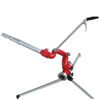 Buse d'incendie rotative à 360 ° pour zones dangereuses Entrée 65mm 46m + Jet 0.8MPa Buse 32mm Pistolet à eau haute pression en aluminium