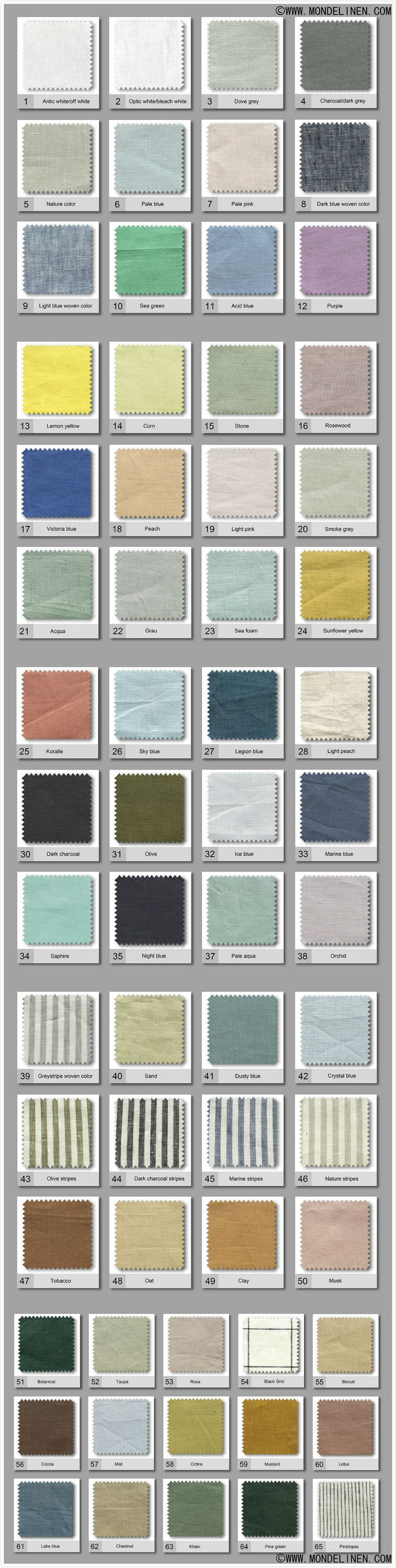 Over 70 colors
