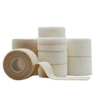 Bandage Cohésif Élastique en Coton Lourd EAB, Doux pour la Peau, Soutien Musculaire, Colle au Zinc, Ligne Jaune, Fil Jaune, Résistant à la Déchirure