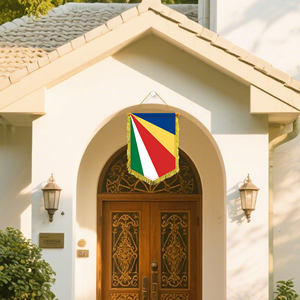 Drapeau des î<span class=keywords><strong>les</strong></span> Seychelles avec décoration de gland adapté à la promotion du tourisme dans <span class=keywords><strong>les</strong></span> pays insulaires de l'océan <span class=keywords><strong>Indien</strong></span> - Product Image 5