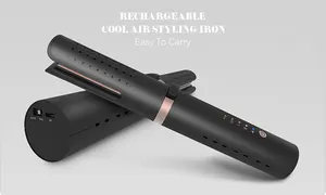 Großhandels preis Cool Air Professional 2 in 1 Haar glätter und Locken wickler Micro USB Portable Travelling Hair Irons