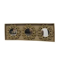 Miroir mural rectangulaire en plastique Art Déco de luxe avec logo personnalisé, vente en gros, cadeau de mariage, décoration intérieure, directement de l'usine