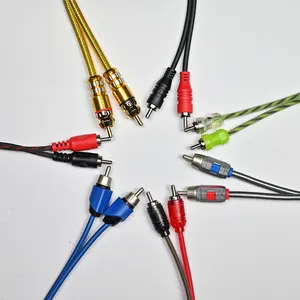 Hochwertiges 0,5/1,2/2/3/5m Car Audio Cinch-Kabel Hochleistungs-Lautsprecher anschluss Verlängerung kabel Cinch-Kabel für Auto