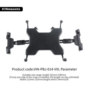 VINmounts Universal Tablet Back Clip Holder for 12.7-15.6 Inch Tablets Adjustable Heavy Duty Industrial Mount VIN-PBJ-014-VXL - Product Image 4