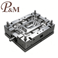 Construction de moules d'injection de précision sur mesure P&M avec acier de haute qualité et support technique