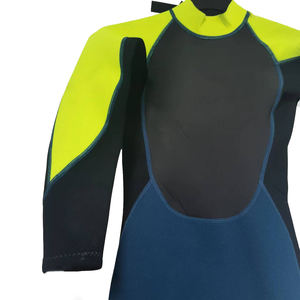 Combinaisons de plongée en néoprène pour hommes, Top transpondeur, fermeture éclair sur le devant, manches longues, 4/3mm, Super chaud - Product Image 2