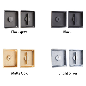 Vô Hình Xử Lý Key Khóa Thép Nhôm Lỗ Mộng Trượt Barn <span class=keywords><strong>Door</strong></span> Ổ Khóa Cho Cửa Gỗ Khoang Gỗ Cửa Túi Hợp Kim Kẽm - Product Image 6