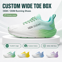Chaussures de course personnalisées à bout large unisexe, baskets respirantes et légères, chaussures de marche athlétiques OEM à marque privée